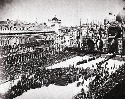 Venezia. Traslazione delle ceneri di Daniele Manin in piazza San Marco - 22 marzo 1868