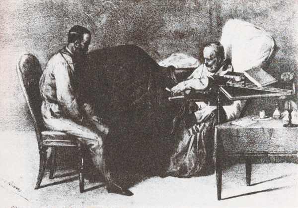 Garibaldi, ferito in Aspromonte nel suo letto di dolore - 1862 ca 