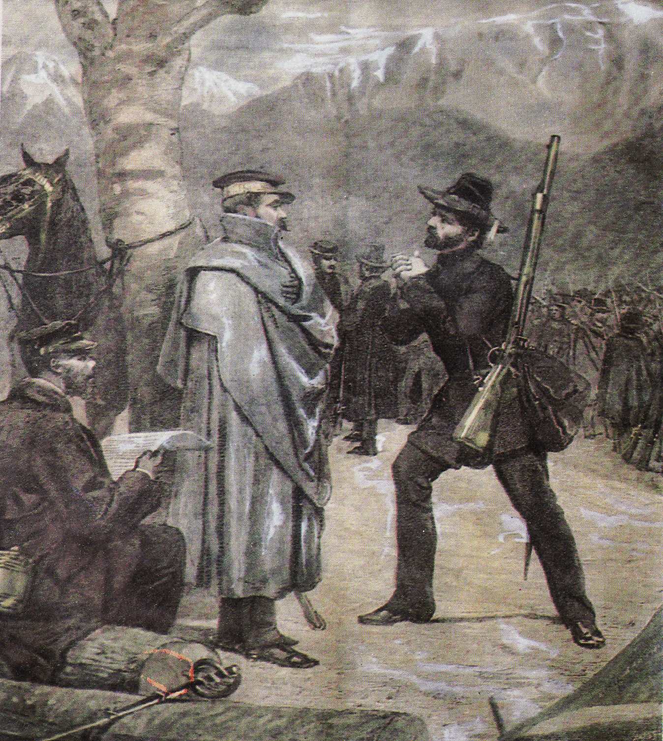Mazzini scongiura il generale Ramorino di guidare la spedizione in Savoia  Ramorino non voleva partire perch aveva trovato solo poche decine di patrioti 