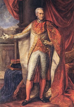 Ferdinando I in abito di Cavaliere dellOrdine di San Gennaro - 1818-1819