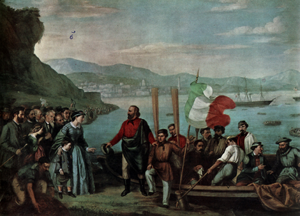 L'imbarco di Garibaldi a Quarto - 1860 