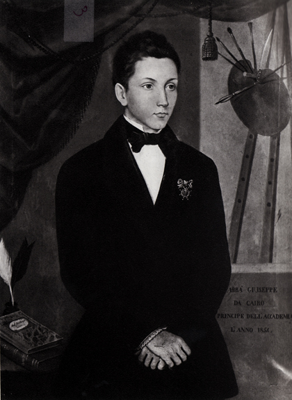 Giuseppe Cesare Abba in un ritratto giovanile - 1854