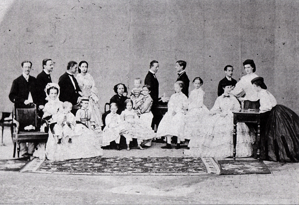 Famiglia reale del Regno delle Due Sicilie in esilio a Roma - 1881