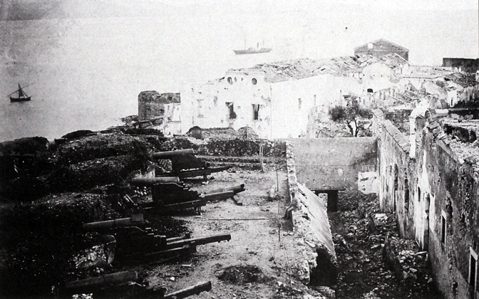 Assedio di Gaeta. Batteria Fico - febbraio 1862