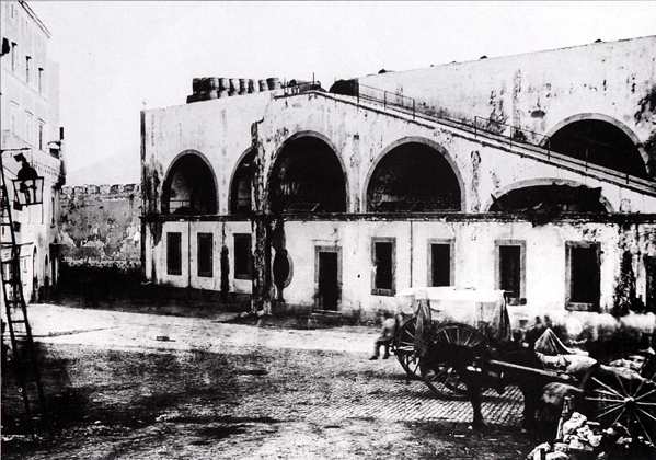 Assedio di Gaeta. Casamatta in cui risiedette Francesco II durante l'assedio - febbraio 1862
