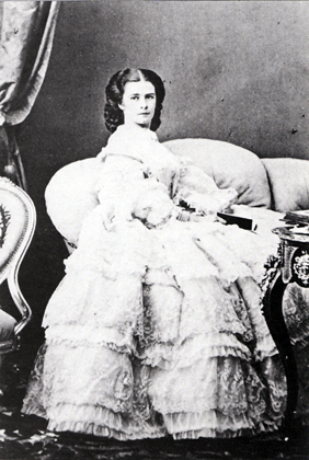 Sissi imperatrice d'Austria ritratta in Ungheria - 1860 