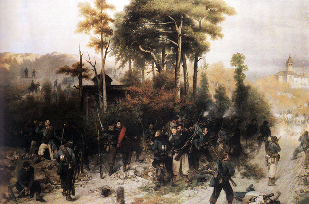 Episodio della battaglia di San Fermo combattuta il 27 maggio 1859