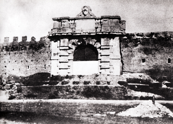 Fortificazioni a Porta San Giovanni a Roma - Luglio 1849