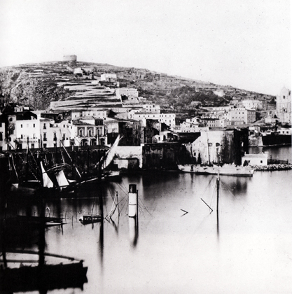 Il vapore mercantile armato Etna colpito dai cannoni piemontesi e sommerso - febbraio 1861