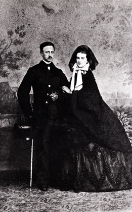Francesco II (1836-1894) e Maria Sofia di Napoli (1841-1925) - 1860