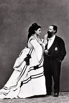 Vittorio Emanuele II e Rosa Vercellana, contessa di Mirafiori - 1867