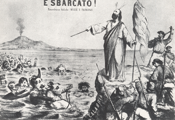 Garibaldi Mos. Vignetta satirica dal 