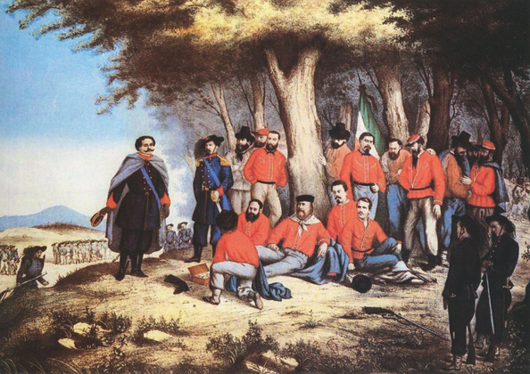 Garibaldi ferito sullAspromonte - 1870