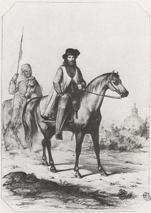 Il Generale Garibaldi a Roma lanno 1849
