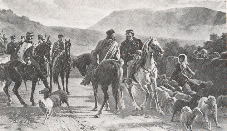 Incontro di Garibaldi e Vittorio Emanuele - 1878 