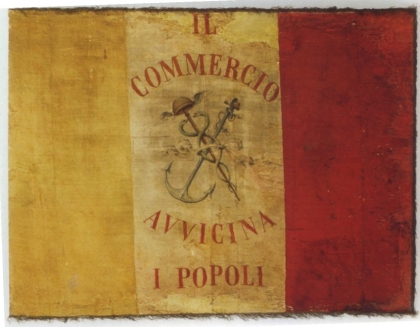 Bandiera Tricolore con scritto 