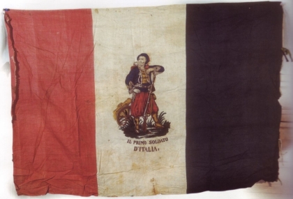 Bandiera Tricolore dedicata a Vittorio Emanuele II 