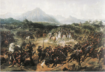 La battaglia di Pastrengo. Particolare - 1858