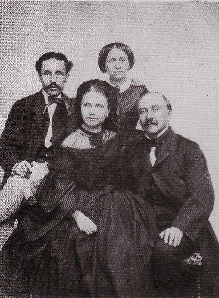 Luigi Carlo Farini con la famiglia 