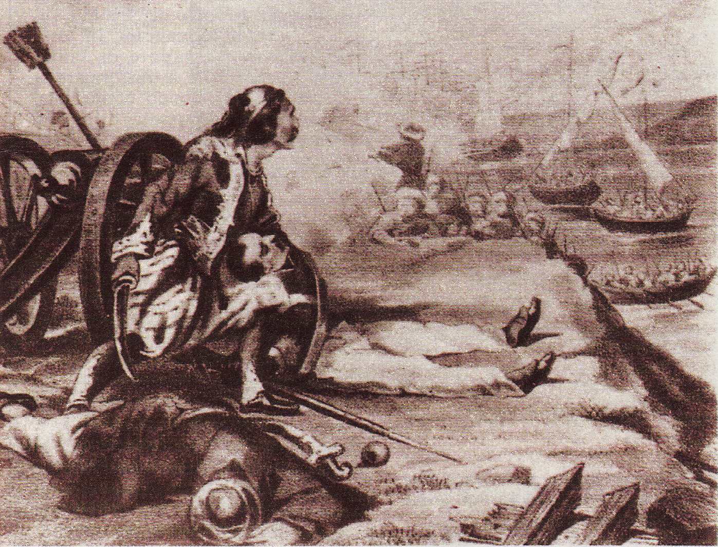 Santorre di Santa Rosa muore durante la battaglia di Sfacteria per la libert della Grecia il 9 maggio 1825. La sua morte sar vendicata solo 2 anni pi tardi durante la battaglia di Navarino 