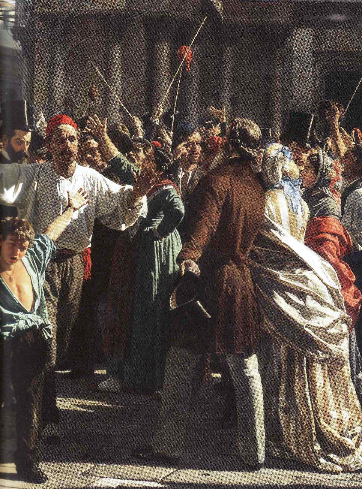 Daniele Manin e Niccol Tommaseo liberati dal carcere e portati in trionfo (particolare) - 1876