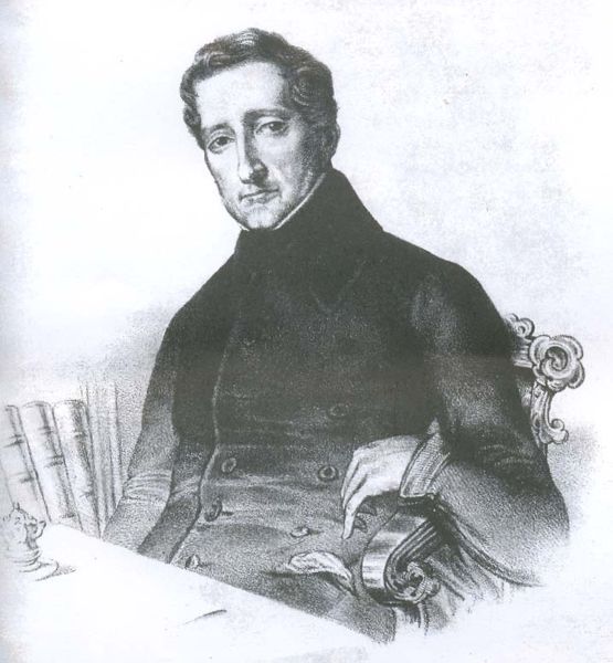 Cesare Balbo in una litografia del 1848