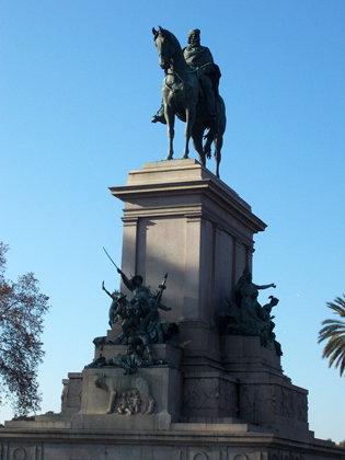 Monumento a Giuseppe Garibaldi. Particolare
