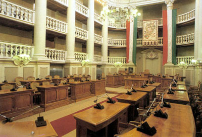La sala del tricolore a Reggio Emilia, dove il 7 gennaio 1797 venne adottato per la prima volta il tricolore.  Oggi  sede del Consiglio Comunale 