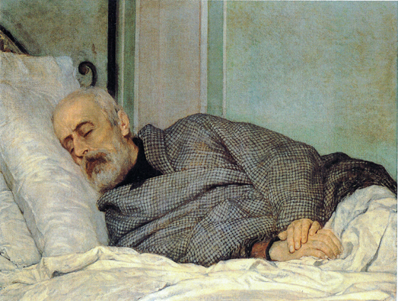 Gli ultimi momenti di Mazzini morente - 1873