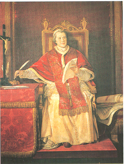 Il beato Pio IX firma l'amnistia - Sec. XIX